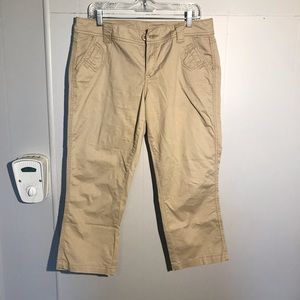 Khaki Capri Pants